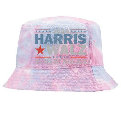 Harris Waltz 2024 WeRe Not Going Back Walz Kamala Harris Tie-Dyed Bucket Hat