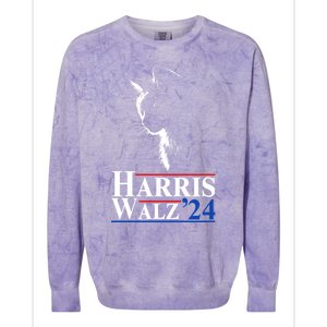 Harris Waltz 2024 Election Cat Ladies Kamala Harris Tim Walz Cute Gift Colorblast Crewneck Sweatshirt