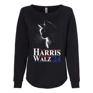 Harris Waltz 2024 Election Cat Ladies Kamala Harris Tim Walz Cute Gift Womens California Wash Sweatshirt