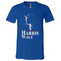 Harris Waltz 2024 Election Cat Ladies Kamala Harris Tim Walz Cute Gift V-Neck T-Shirt