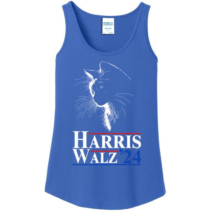 Harris Waltz 2024 Election Cat Ladies Kamala Harris Tim Walz Cute Gift Ladies Essential Tank