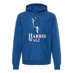 Harris Waltz 2024 Election Cat Ladies Kamala Harris Tim Walz Cute Gift Premium Hoodie