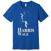 Harris Waltz 2024 Election Cat Ladies Kamala Harris Tim Walz Cute Gift Premium T-Shirt