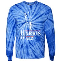 Harris Waltz 2024 Election Cat Ladies Kamala Harris Tim Walz Cute Gift Tie-Dye Long Sleeve Shirt