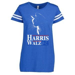 Harris Waltz 2024 Election Cat Ladies Kamala Harris Tim Walz Cute Gift Enza Ladies Jersey Football T-Shirt