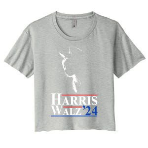 Harris Waltz 2024 Election Cat Ladies Kamala Harris Tim Walz Cute Gift Women's Crop Top Tee