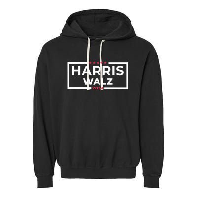 Harris Walz 2024 Tim Walz Kamala Harris Usa Election Apparel Garment-Dyed Fleece Hoodie