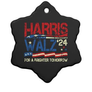 Harris Waltz 2024 For A Brighter Tomorrow Election 2024 Ceramic Star Ornament