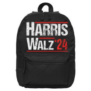 Harris Walz 24 Harris Waltz Campaign Democrat Supporters 16 in Basic Backpack