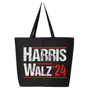 Harris Walz 24 Harris Waltz Campaign Democrat Supporters 25L Jumbo Tote