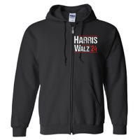 Harris Walz 24 Harris Waltz Campaign Democrat Supporters Full Zip Hoodie