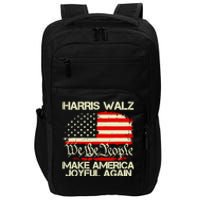 Harris Walz 2024 Make America Joyful Again We The People American Flag Impact Tech Backpack