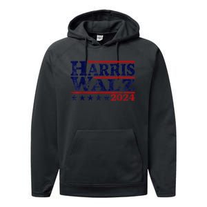 Harris Waltz 2024 Election Kamala Harris Tim Waltz 2024 Performance Fleece Hoodie