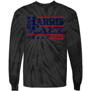 Harris Waltz 2024 Election Kamala Harris Tim Waltz 2024 Tie-Dye Long Sleeve Shirt