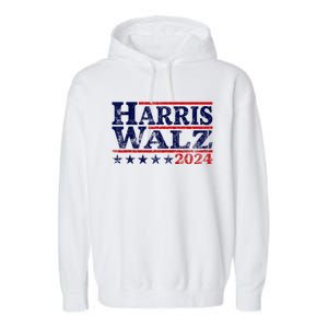 Harris Waltz 2024 Election Kamala Harris Tim Waltz 2024 Garment-Dyed Fleece Hoodie