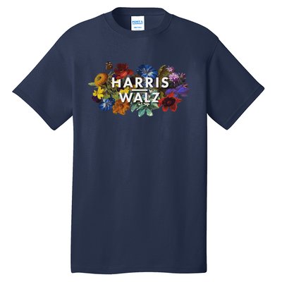 Harris Walz 2024 Floral Feminine Women Harris Waltz 2024 Tall T-Shirt