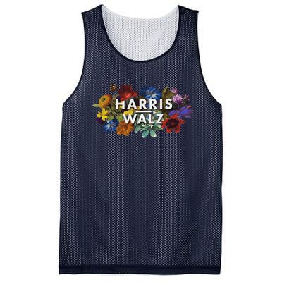 Harris Walz 2024 Floral Feminine Women Harris Waltz 2024 Mesh Reversible Basketball Jersey Tank