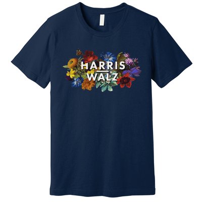 Harris Walz 2024 Floral Feminine Women Harris Waltz 2024 Premium T-Shirt