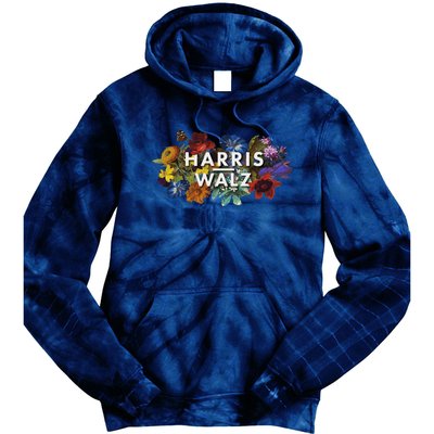 Harris Walz 2024 Floral Feminine Women Harris Waltz 2024 Tie Dye Hoodie