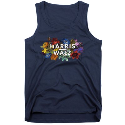 Harris Walz 2024 Floral Feminine Women Harris Waltz 2024 Tank Top