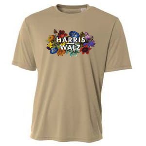 Harris Walz 2024 Floral Feminine Women Harris Waltz 2024 Cooling Performance Crew T-Shirt