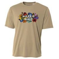 Harris Walz 2024 Floral Feminine Women Harris Waltz 2024 Cooling Performance Crew T-Shirt