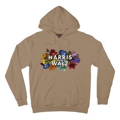 Harris Walz 2024 Floral Feminine Women Harris Waltz 2024 Hoodie