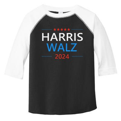 Harris Walz 2024 For President Patriotic Kamala Waltz 2024 Toddler Fine Jersey T-Shirt