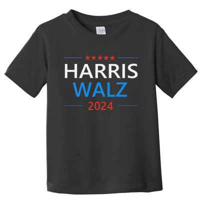 Harris Walz 2024 For President Patriotic Kamala Waltz 2024 Toddler T-Shirt