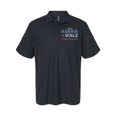 Harris Waltz 2024 WeRe Not Going Back Walz Kamala Harris Softstyle Adult Sport Polo