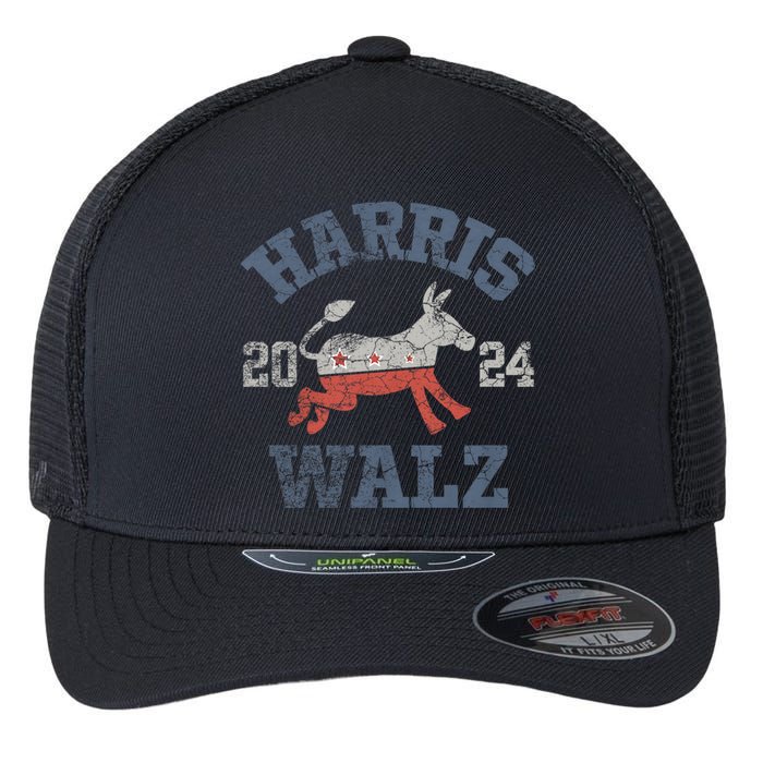 Harris Waltz 2024 Election Kamala Harris Tim Waltz 2024 Flexfit Unipanel Trucker Cap