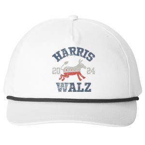 Harris Waltz 2024 Election Kamala Harris Tim Waltz 2024 Snapback Five-Panel Rope Hat