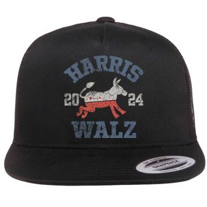 Harris Waltz 2024 Election Kamala Harris Tim Waltz 2024 Flat Bill Trucker Hat