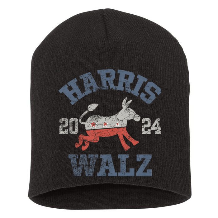 Harris Waltz 2024 Election Kamala Harris Tim Waltz 2024 Short Acrylic Beanie