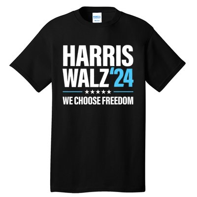 Harris Walz 2024 Kamala Harris Tim Walz President 24 Tall T-Shirt