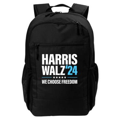 Harris Walz 2024 Kamala Harris Tim Walz President 24 Daily Commute Backpack