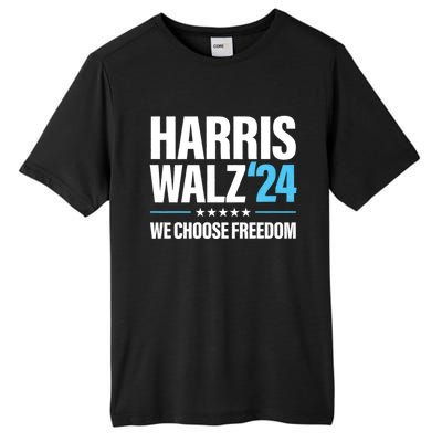 Harris Walz 2024 Kamala Harris Tim Walz President 24 Tall Fusion ChromaSoft Performance T-Shirt