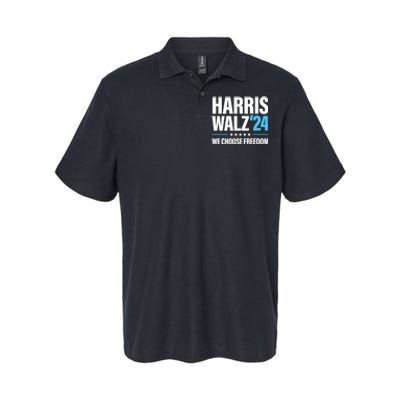 Harris Walz 2024 Kamala Harris Tim Walz President 24 Softstyle Adult Sport Polo