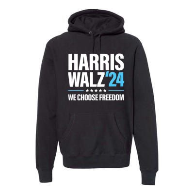 Harris Walz 2024 Kamala Harris Tim Walz President 24 Premium Hoodie