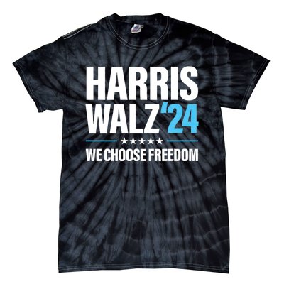 Harris Walz 2024 Kamala Harris Tim Walz President 24 Tie-Dye T-Shirt