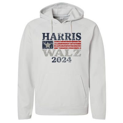 Harris Waltz 2024 Election Kamala Harris Tim Waltz 2024 Performance Fleece Hoodie