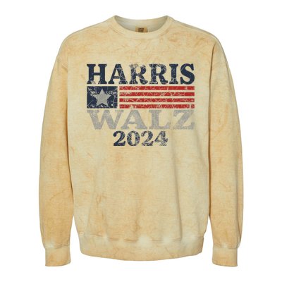 Harris Waltz 2024 Election Kamala Harris Tim Waltz 2024 Colorblast Crewneck Sweatshirt