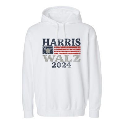 Harris Waltz 2024 Election Kamala Harris Tim Waltz 2024 Garment-Dyed Fleece Hoodie