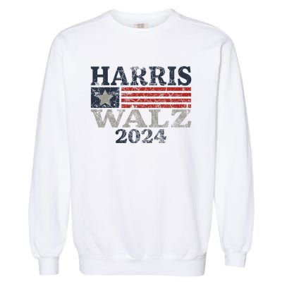 Harris Waltz 2024 Election Kamala Harris Tim Waltz 2024 Garment-Dyed Sweatshirt