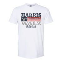 Harris Waltz 2024 Election Kamala Harris Tim Waltz 2024 Softstyle CVC T-Shirt