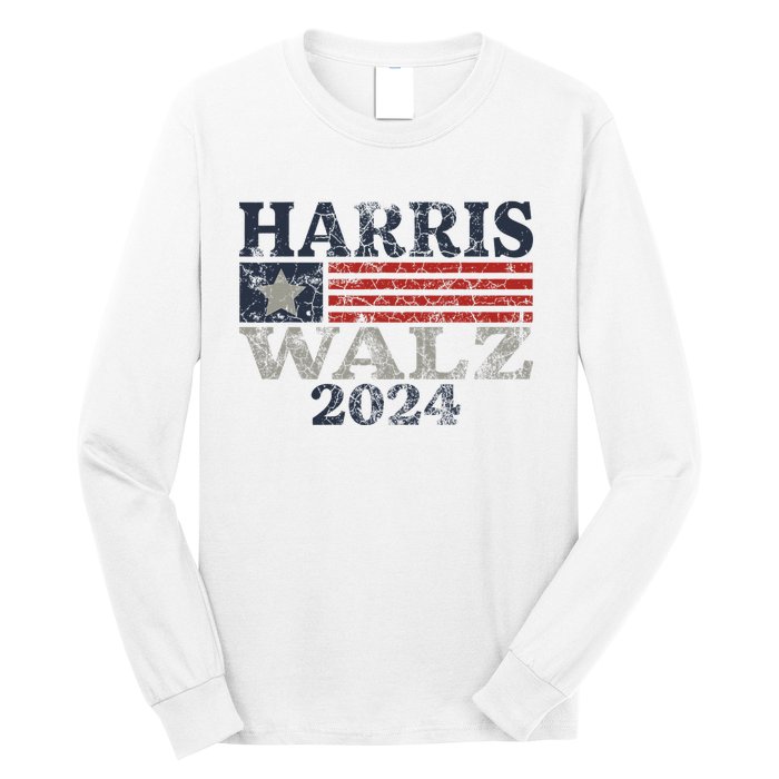 Harris Waltz 2024 Election Kamala Harris Tim Waltz 2024 Long Sleeve Shirt