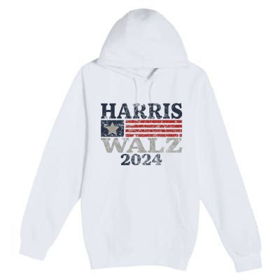 Harris Waltz 2024 Election Kamala Harris Tim Waltz 2024 Premium Pullover Hoodie