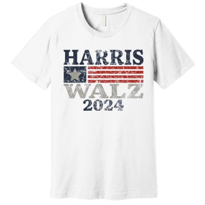 Harris Waltz 2024 Election Kamala Harris Tim Waltz 2024 Premium T-Shirt