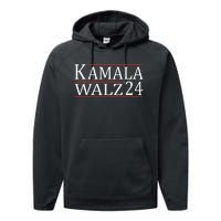 Harris Waltz 2024 Kamala Harris Tim Waltz 2024 Performance Fleece Hoodie