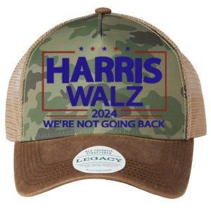 Harris Walz 2024 WeRe Not Going Back Kamala Harris Vp Walz Legacy Tie Dye Trucker Hat